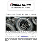 The Right Tyres For Your Needs